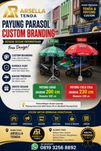 Payung Parasol Custom Branding Bekasi | Arsella Tenda